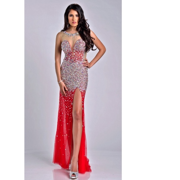 Red Prom Dress - Picture 1 of 4